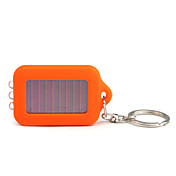 lumière solaire alimenté blanche 3-conduit trousseau lampe de poche (orange)