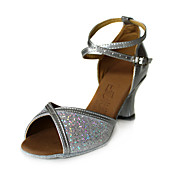 Sparkling Glitter/Leatherette Upper Women's Dance Shoes Ballroom Latin Shoes