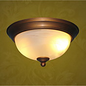 antikke inspireret flush mount med 2 lys