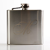 Personalized Metal 5-oz Flask - Initial