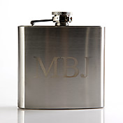 Personalized Metal 5-oz Flask - Monogram
