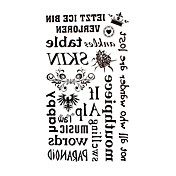 5 Stk. Englisch Worten wasserdicht temporäres Tattoo (17,5 cm * 10cm)