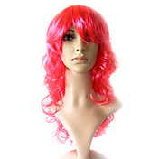 Capless Long 100% Kasi Fiber Light Pink Costume Party Wig