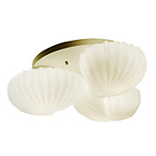 Artistic Modern Semi Flush Mount with 3 Lights