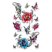 5 stk rose vanntett midlertidig tatovering (17.5cm * 10cm)