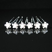 schitterende kristallen bruiloft bruids pennen / bloemen, 6 stuks per lot