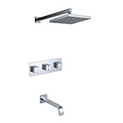 Contemporary Shower Faucet with 8 inch Shower Head