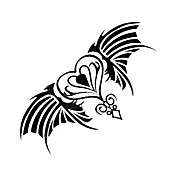 5 piezas de tatuajes temporales a prueba de agua (6 m * 6 cm)