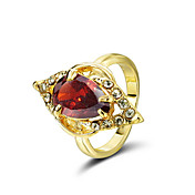 Fashion Cubic Zirconia 18K Gold Plated Ring More Colors Available