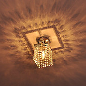 Modern Crystal Semi Flush Mount