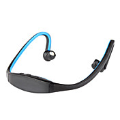 nakkebøyle stereo trådløst bluetooth headset hodetelefon for mobiltelefon (blå)