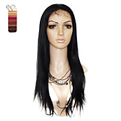 Full Lace Long Yaki Straight 100% India Reme Hair Wig Multiple Colors To Choose