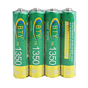 bty 1.2V 1350mAh recargable Ni-MH AAA batería
