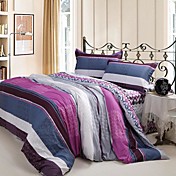 4PCS Mocha Times Duvet Cover Set