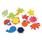 Colorful Ocean Life Theme Fridge Magnets (12-Pack)