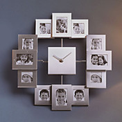 zilveren fotolijst mute wandklok