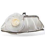 sacs à main du soir en satin avec des fleurs / strass / griffes plusieurs couleurs disponibles