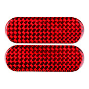 2 pcs autocollant réfléchissant bande de prudence bande - L