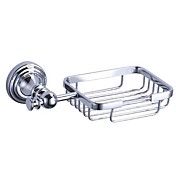 Rectangular Chrome Finish Soap Rack