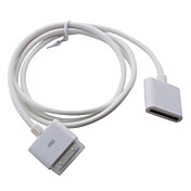 30-pins Verlengkabel Voor iPhone, iPod (100cm, wit)