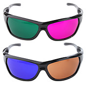 sport stil gjenbrukbare plast ramme harpiks objektiv anaglyph 3d briller