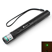 Flashlight Shaped Green Laser Pointer with Batteries (5mw,532nm,Black)