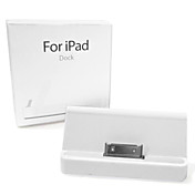sincronizzazione e la ricarica docking station con audio da 3,5 mm line-out per Apple iPad (bianco)