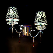 Stylish Crystal Wall Light with 2 Lights