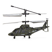3 kanals infrarød styring rc helikopter med gyro (armygrøn)