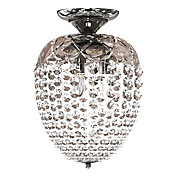 Crystal Ceiling Light with 2 Lights in Beaded Style