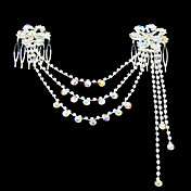 brillante strass sposa pettini