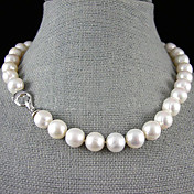 Single Strand 12-13MM Freshwater Pearl Necklace – 17.5-18 Inch