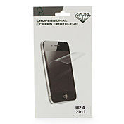 Back and Front Diamond Protector with Cleaning Cloth for iPhone 4 and 4S