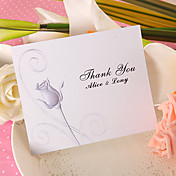 Thank You Card - Rose (Set of 50)