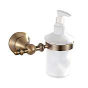 Solid Brass White Wall Mount Liquid Soap Dispenser
