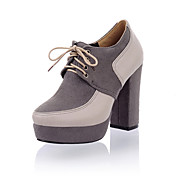Suede Platform Chunky Heel Lace-up Party/Evening Shoes (More Colors)