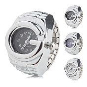 Anello unisex orologio analogico (argento)