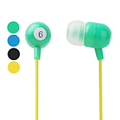 Pool kugle stil In-Ear Høretelefoner (Blandede Farver)