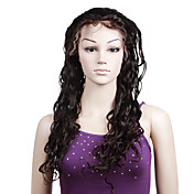 Lace Front With Adjustable Strap At Back Fashion Curl 22 inch Indian Remy Lace Wig 26 Colors Available