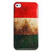 Schutz-Retro-Stil Polycarbonat Case für iPhone 4 und 4S (hungarianflag)