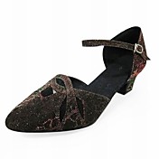 tafetá personalizada latin / sapatos de dança de salão de desempenho para as mulheres