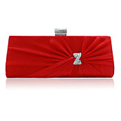 satin avec sac de soirée en cristal / strass / embrayage (plus de couleurs)