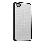 защитные зеркало стиля металлической оболочкой случае iphone 4 и 4S (решетки образца)
