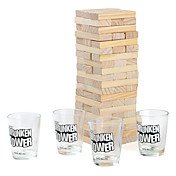 Drunken Tower Game Set with Four Cups