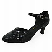 personnalisée bride à la cheville en similicuir et mousseux chaussures de danse Glitter (plus de couleurs)