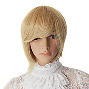 Capless Short Grey Straight Synthetic Party Wig