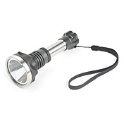 wb666 Cree t6 5-modus lommelykt (sølvaktig)
