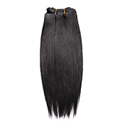 100% Human Hair 12 Inch Machine Made Yaki Straight Hair Weave