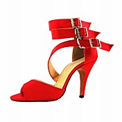 femmes personnalisées enfants triples sangles souliers de satin de danse de performance (plus de couleurs)