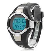 Men's and Women's Multifunction Silicone Digital Automatic Wrist Watch(Black)